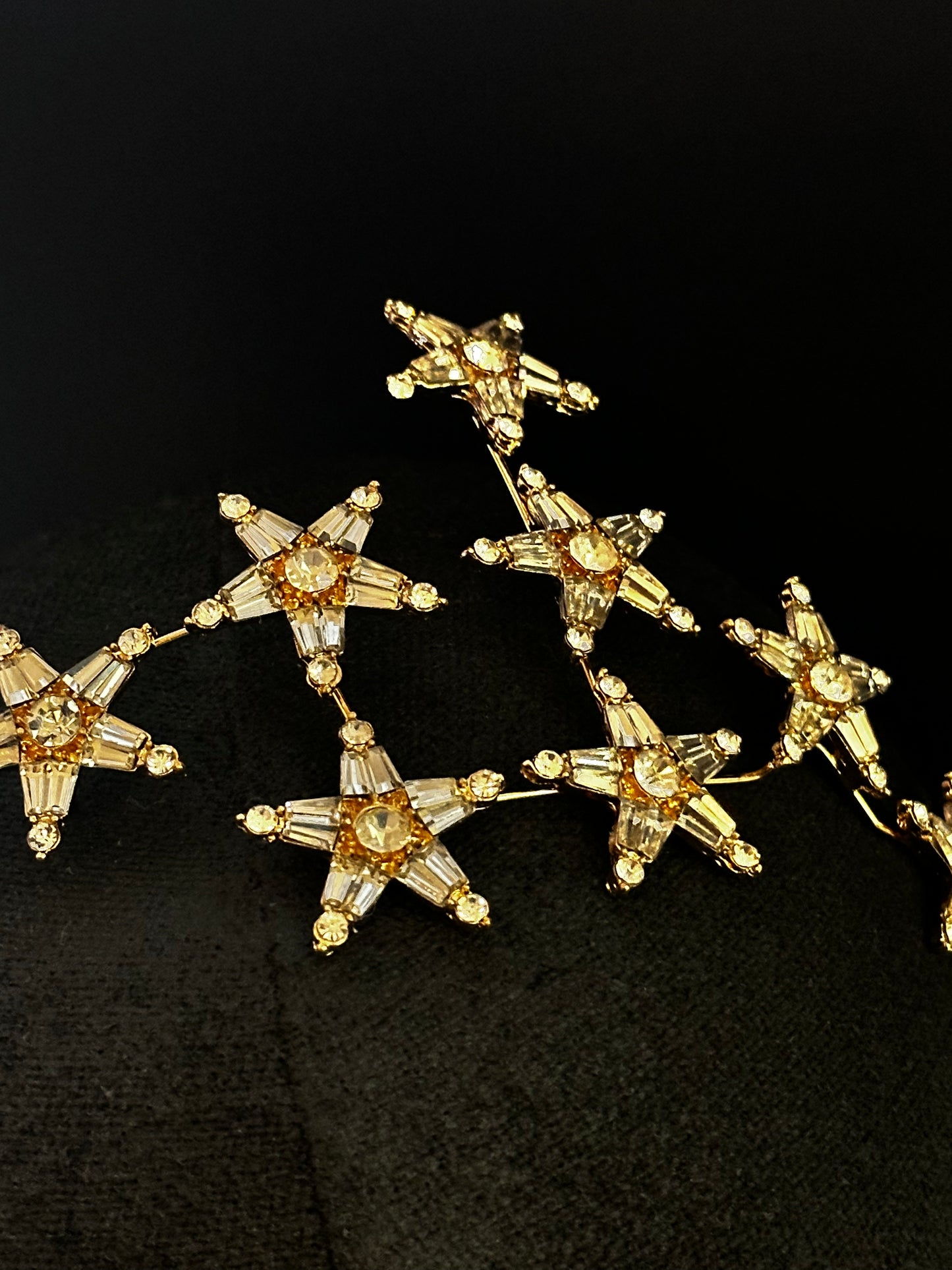 Crystal CZ Starburst Gold Headband