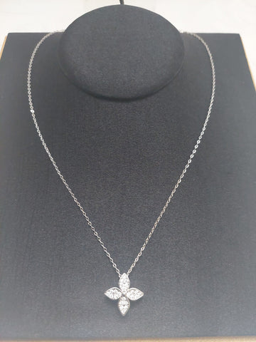 Floral Rhinestone Necklace