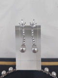 Pearl Rhinestone Necklace Set