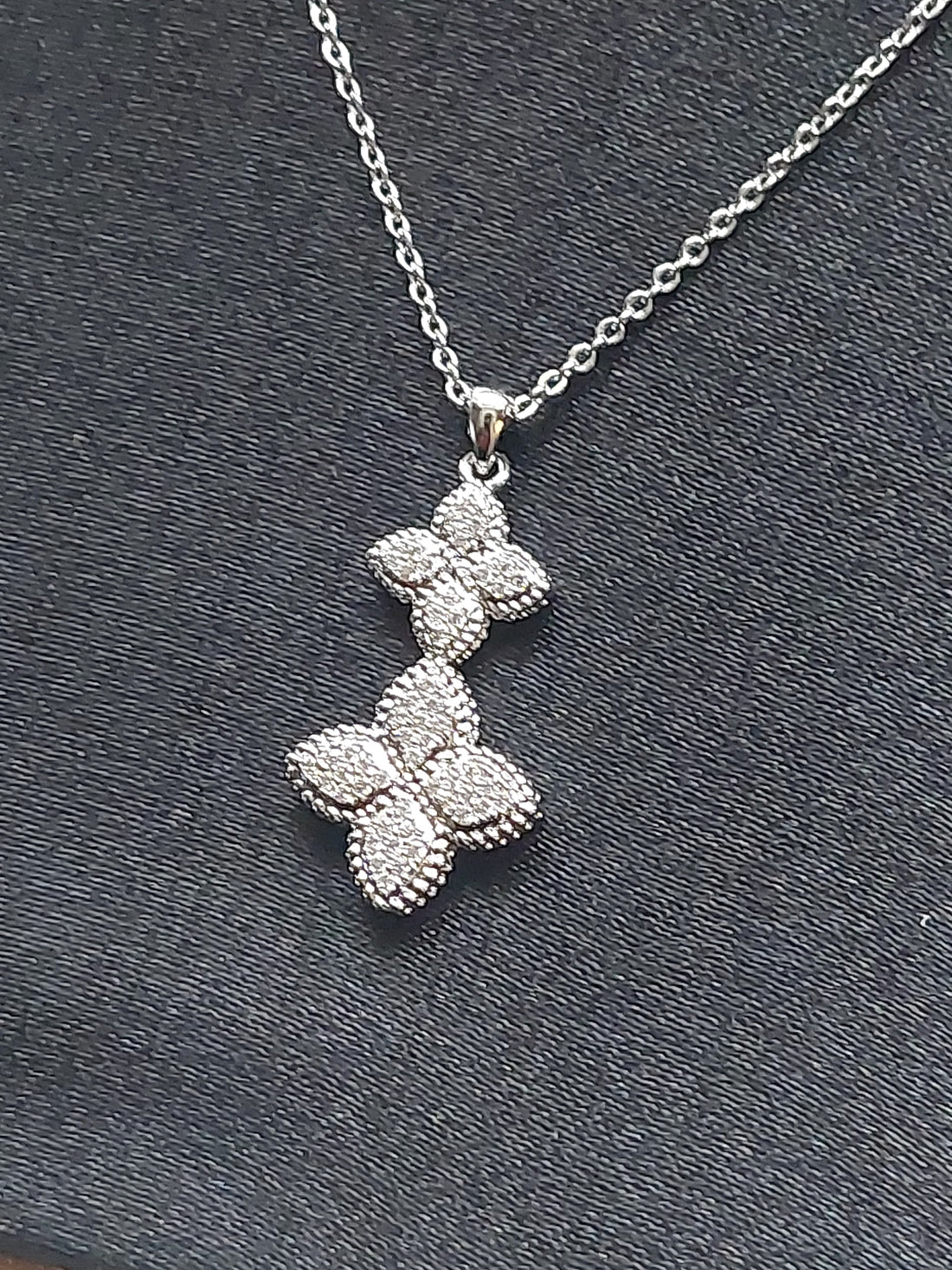 Double Solitaire Necklace Set