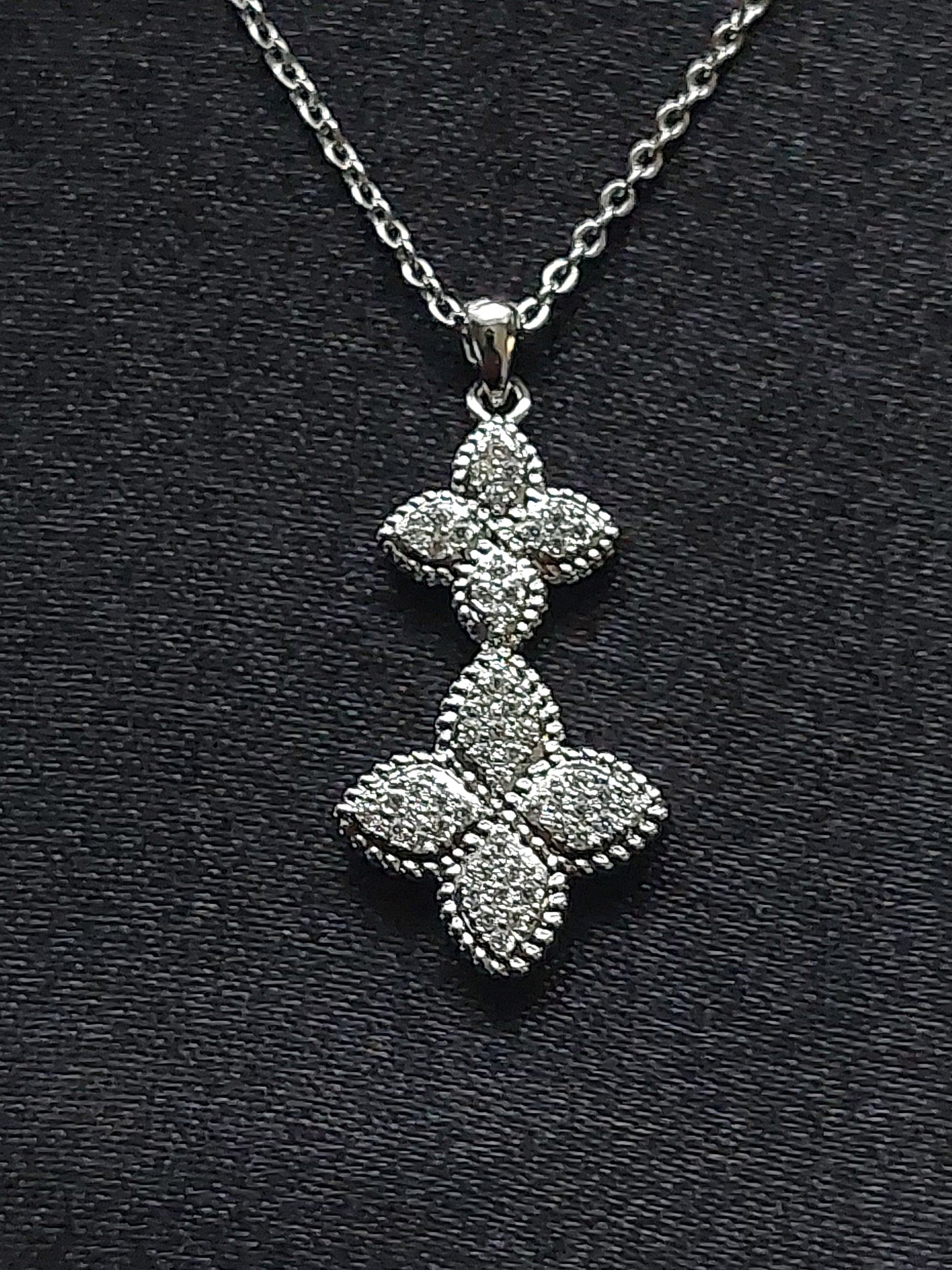 Double Floral Necklace Set