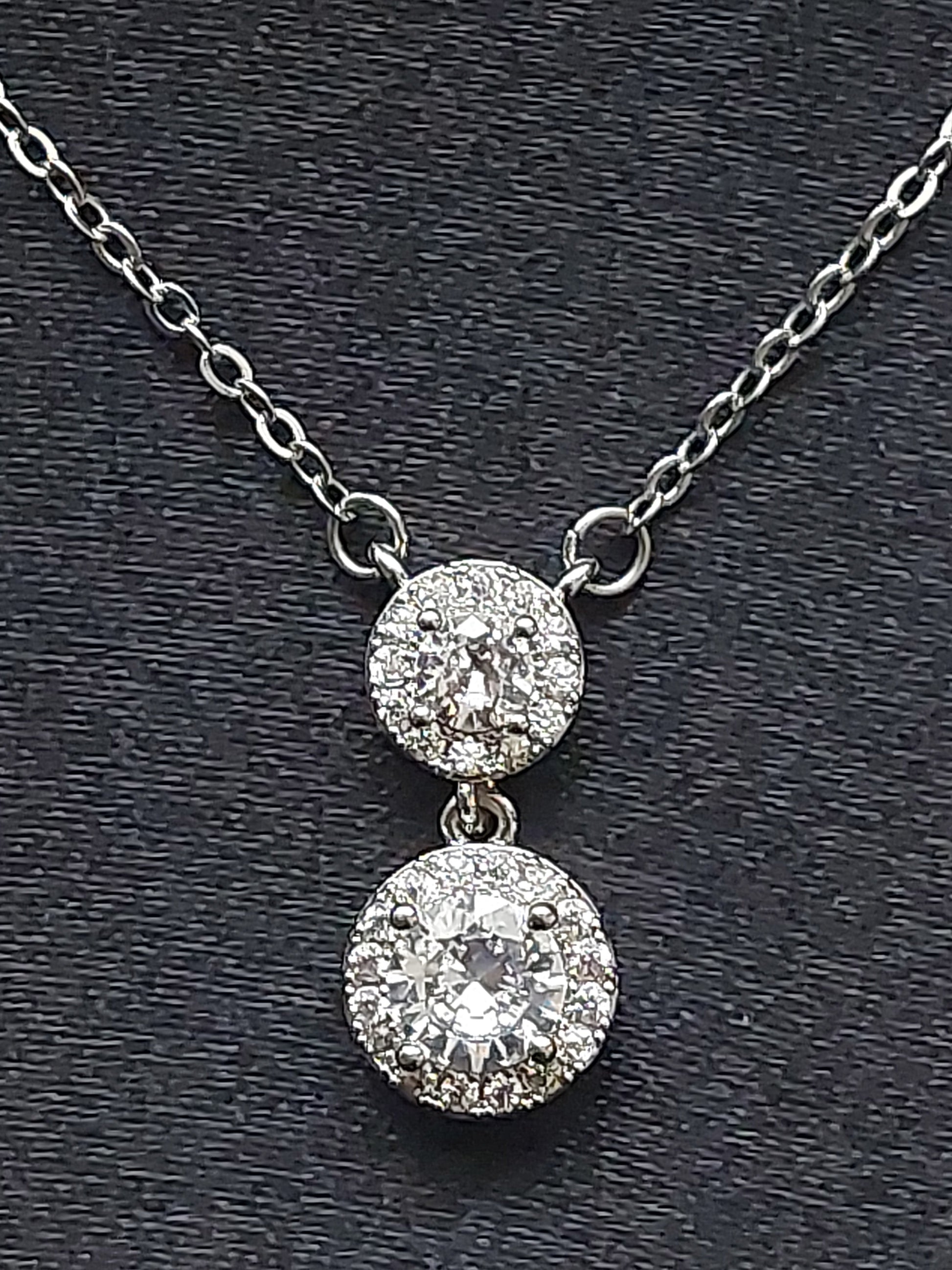 Double Solitaire Necklace Set