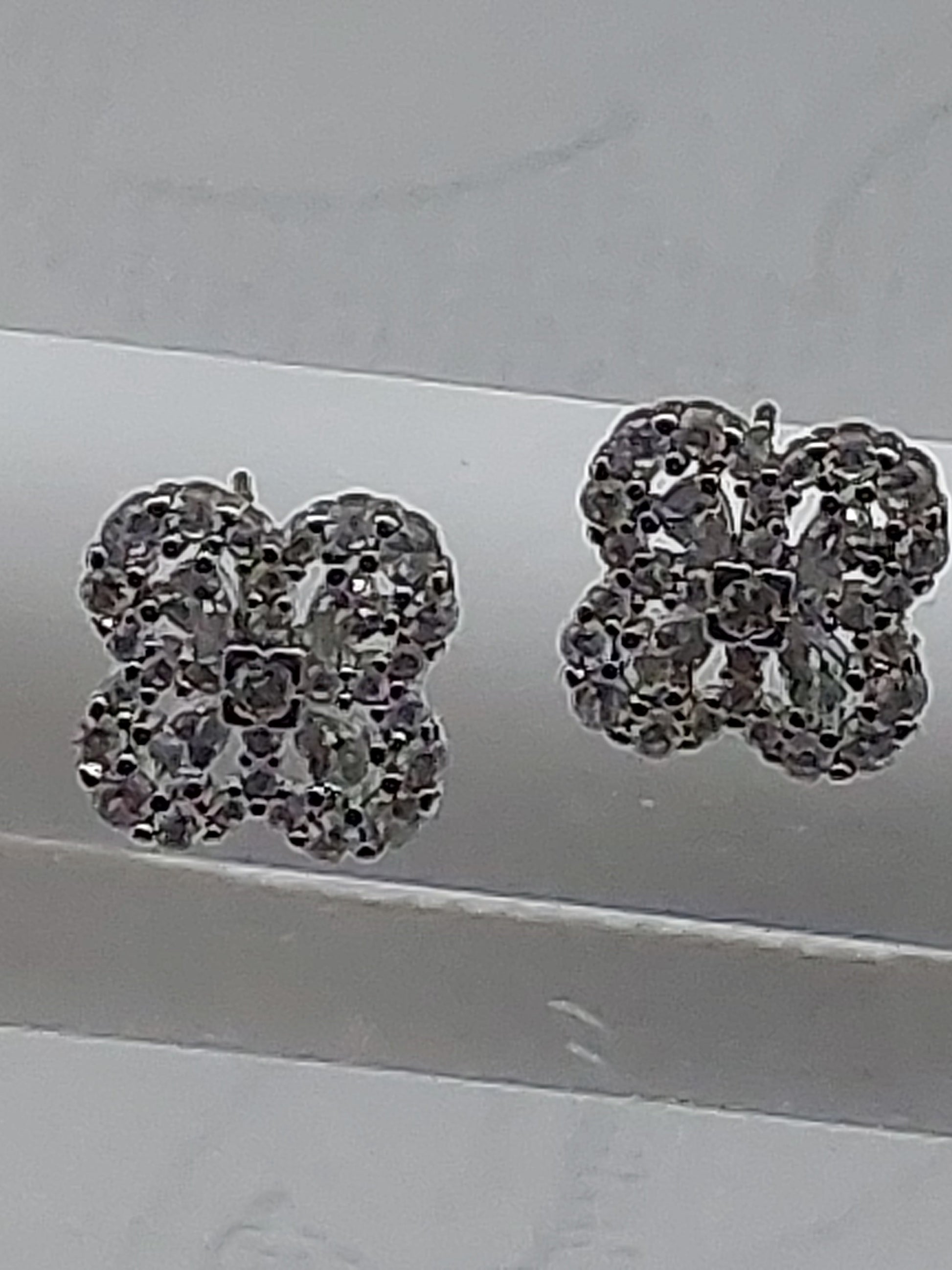 Blossom Flower Rhinestone Necklace Set