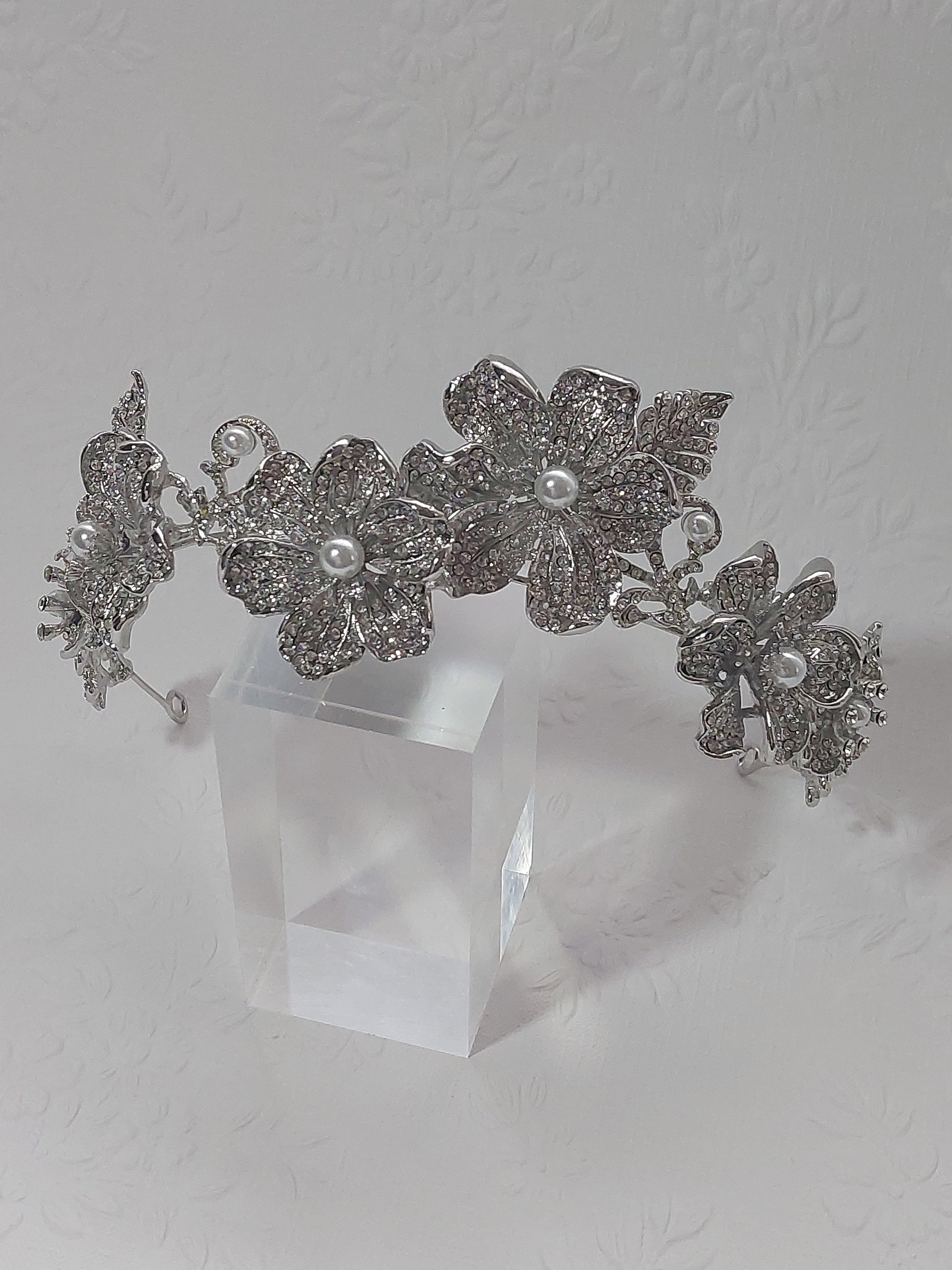 Flower and Pearl Tiara