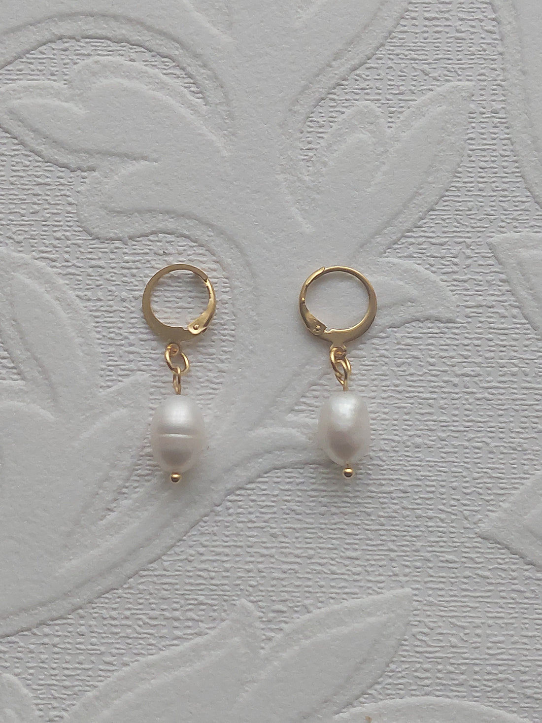 Short Drop Pearl Earrings