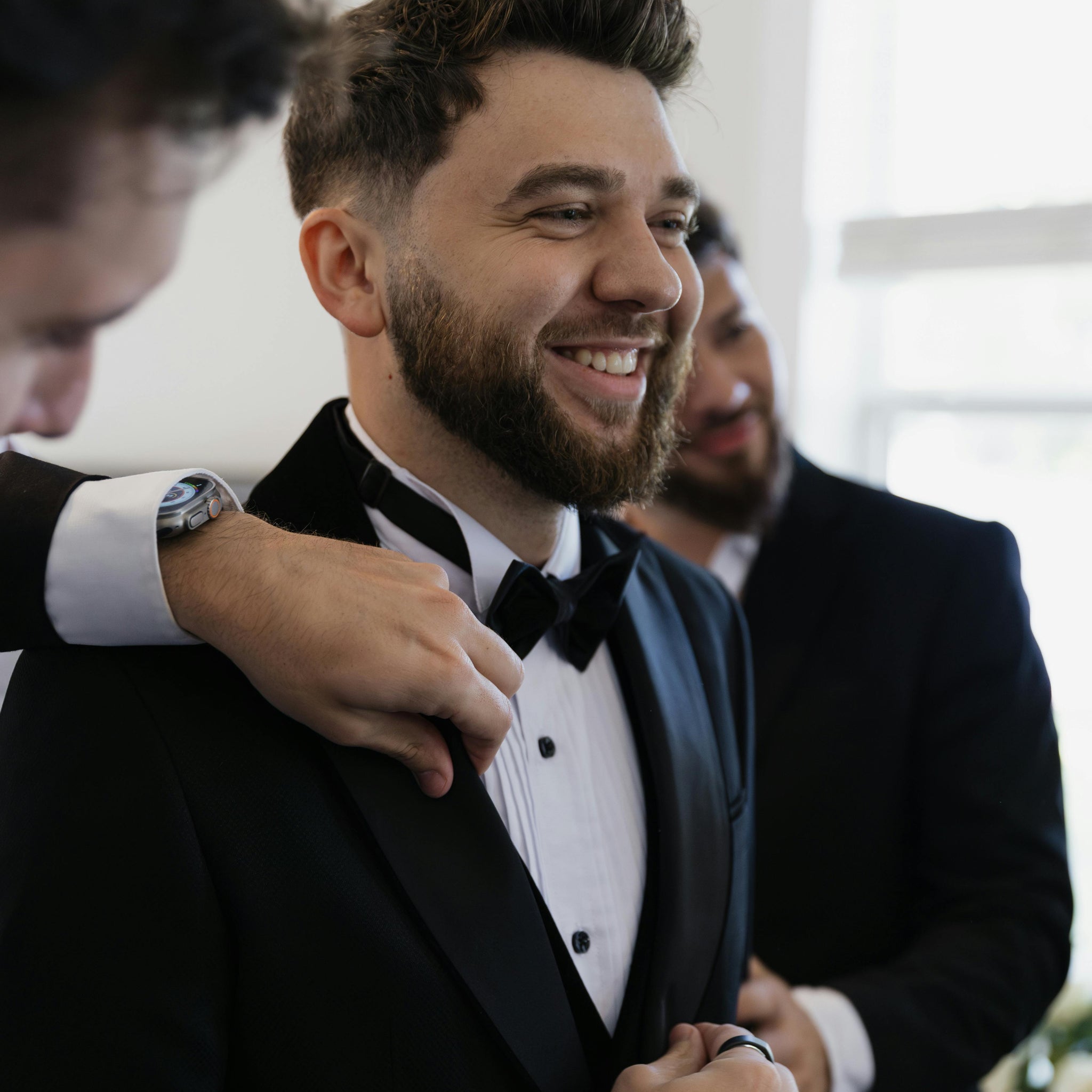 GROOM DRESSER:  Groom and up to 4 x Groomsmen, 1 x Grooms Suit and Reception Look