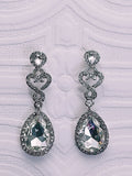 Timeless Silver Drop Earrings for Brides and Special Events