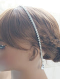 Slim Rhinestone Headband with Teardrop