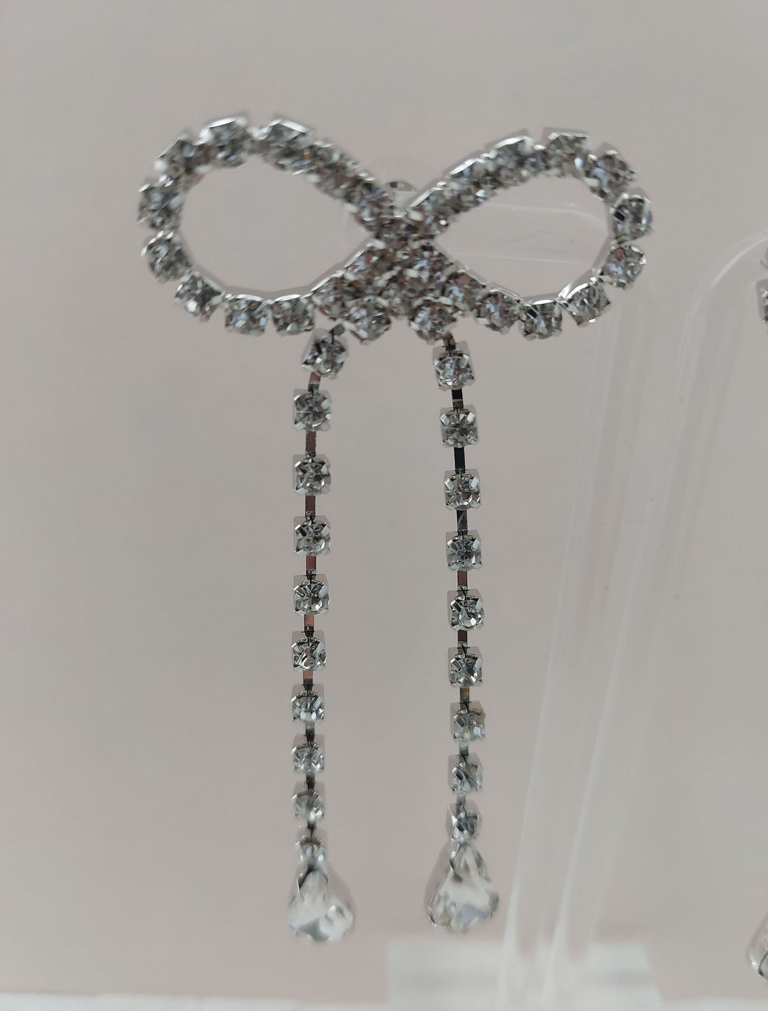 Timeless Bow Rhinestone Earrings for the Modern Bride