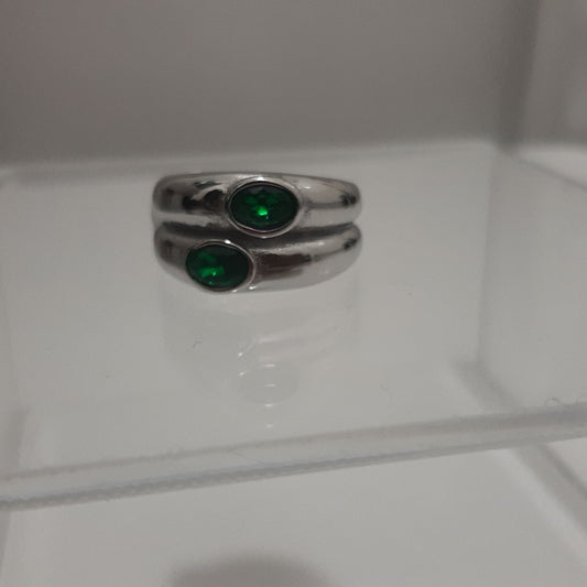 Green Stack Ring