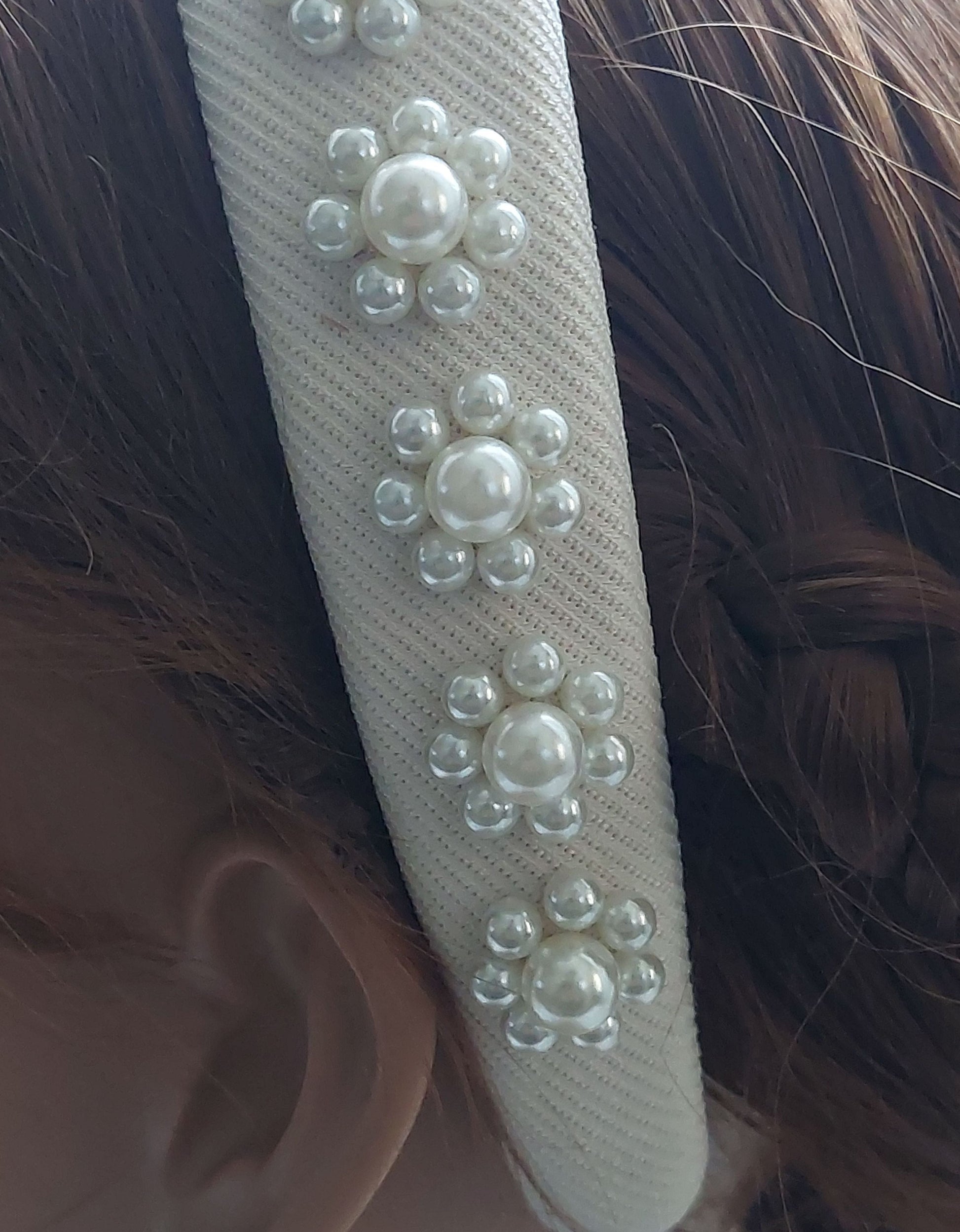 Cluster Pearl Headband