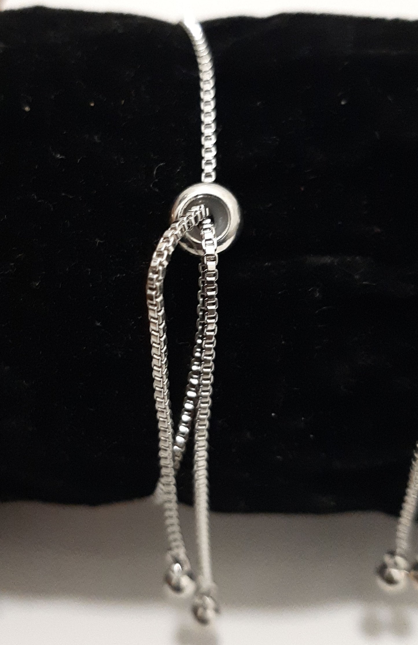 Silver Circle Drawstring Bracelet