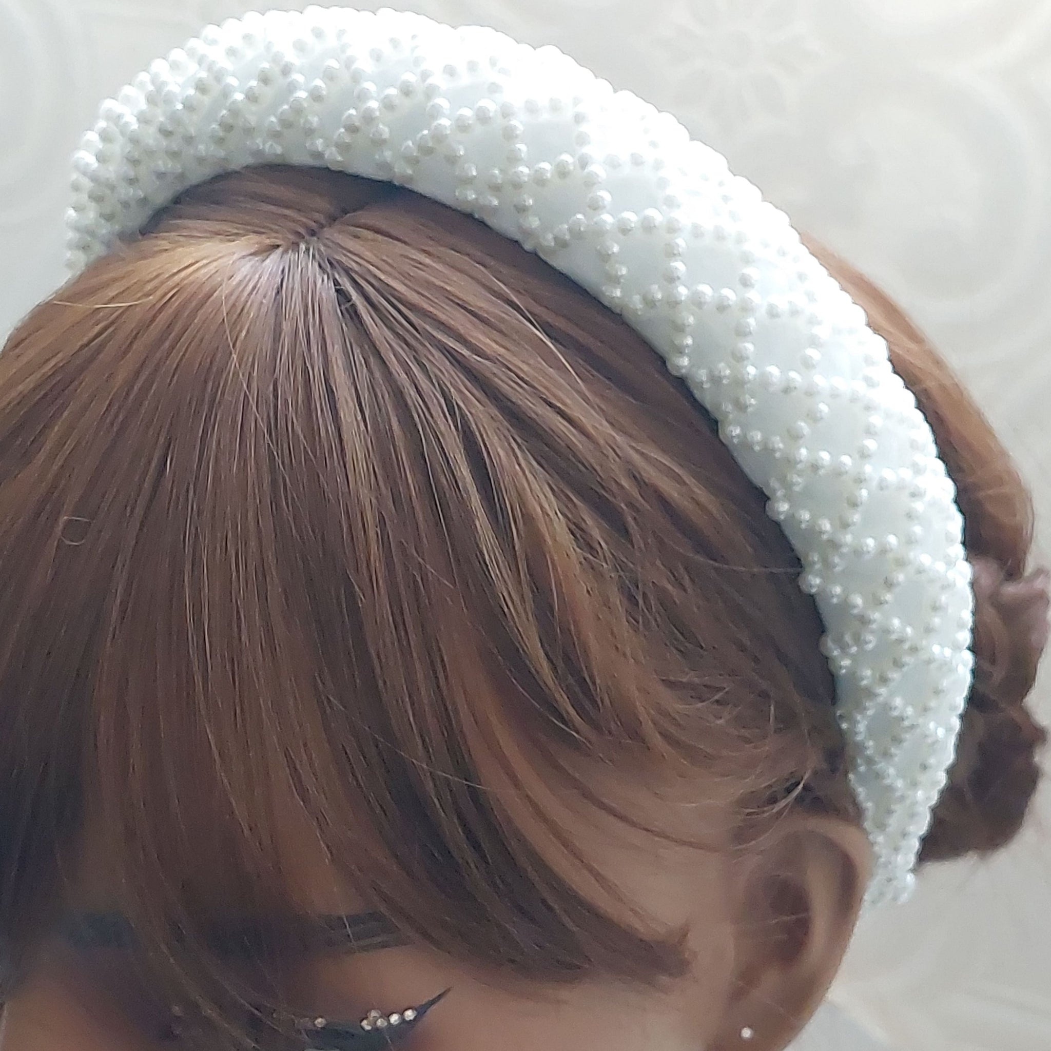 Pearl Grid Headband