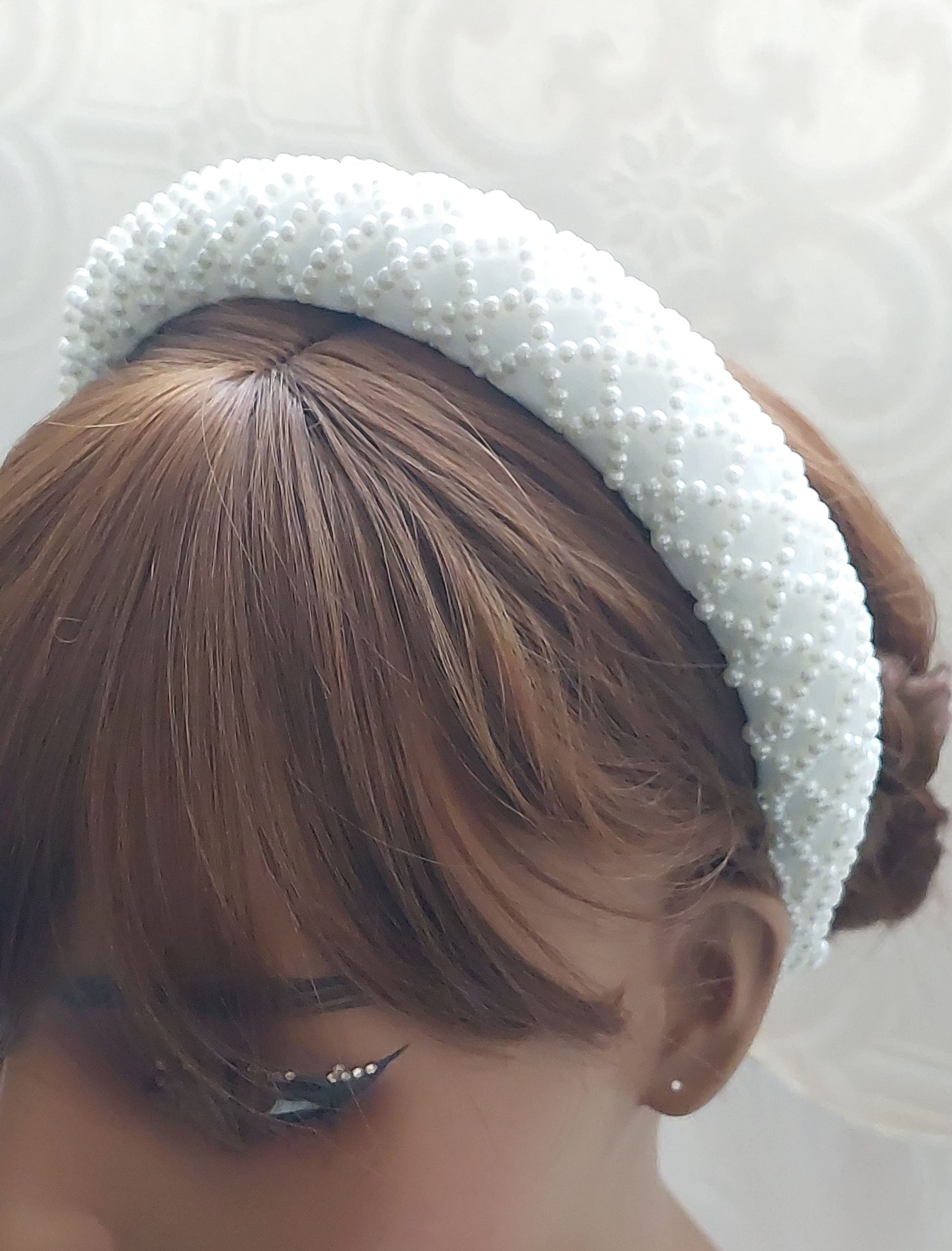 Pearl Grid Headband