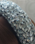 Wide Crystal Headband - HANDMADE