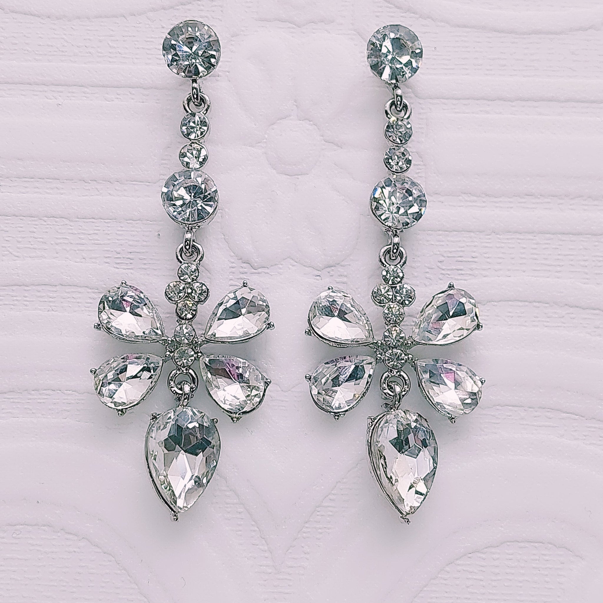 Long Crystal Earrings