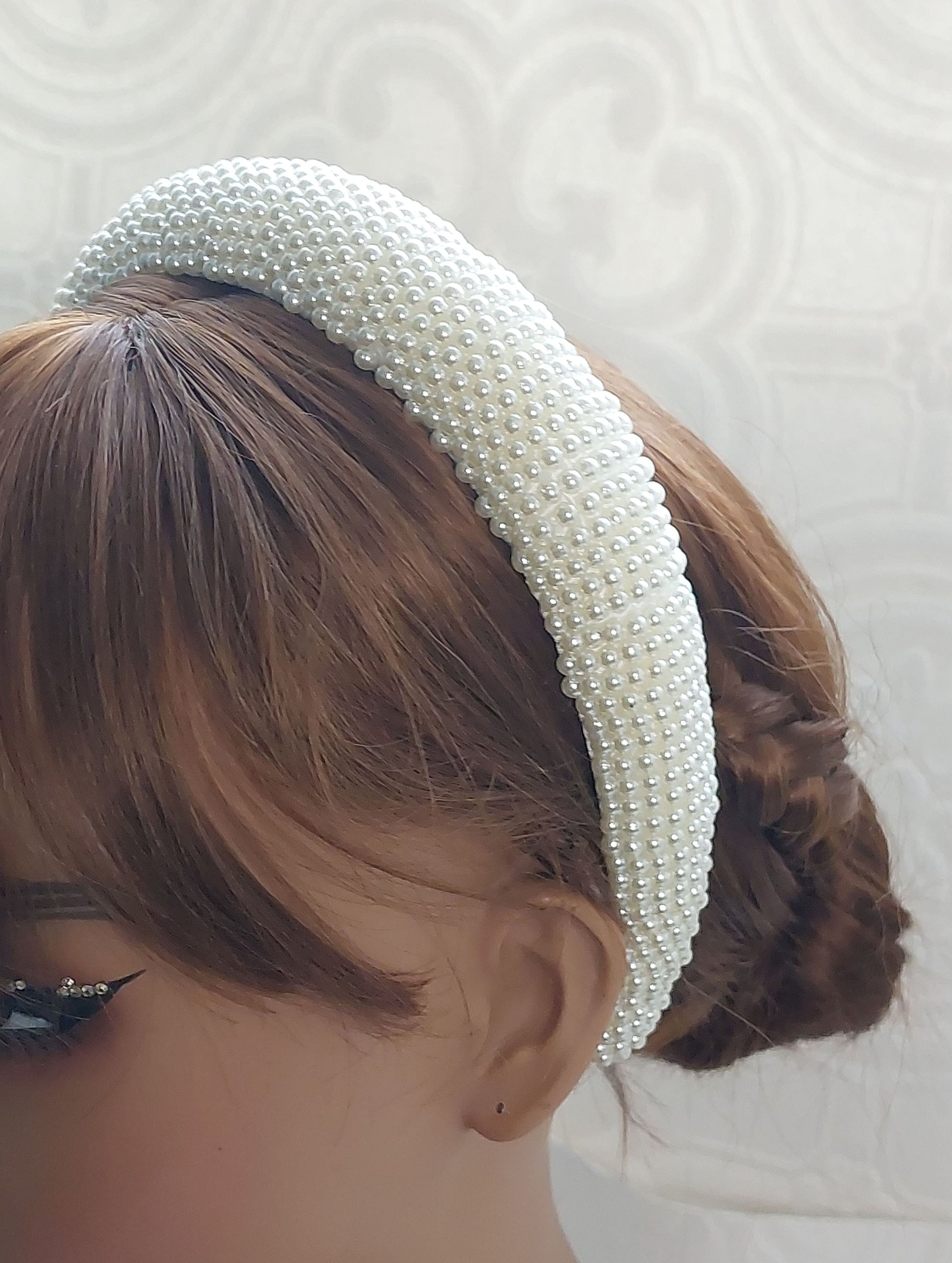 Multiple Rows Pearl Headband