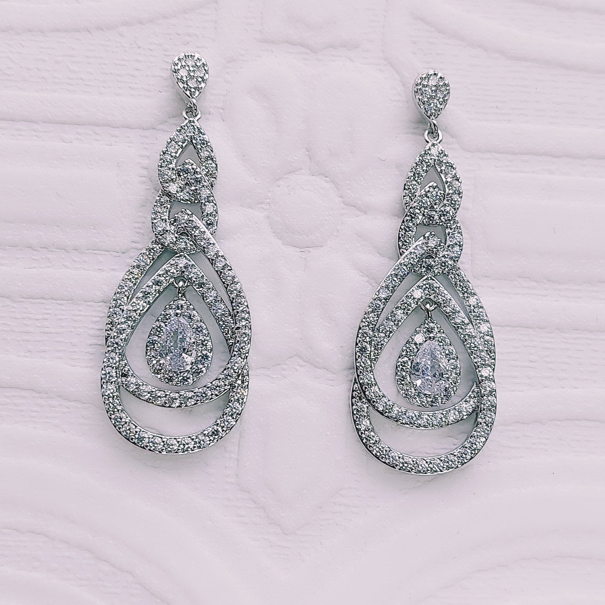 Timeless Teardrop Earrings for Weddings and Special Events