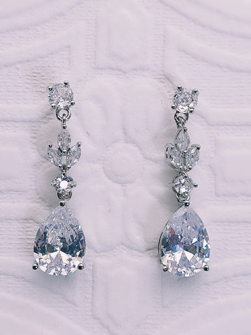 Small Crystal Drop Earrings