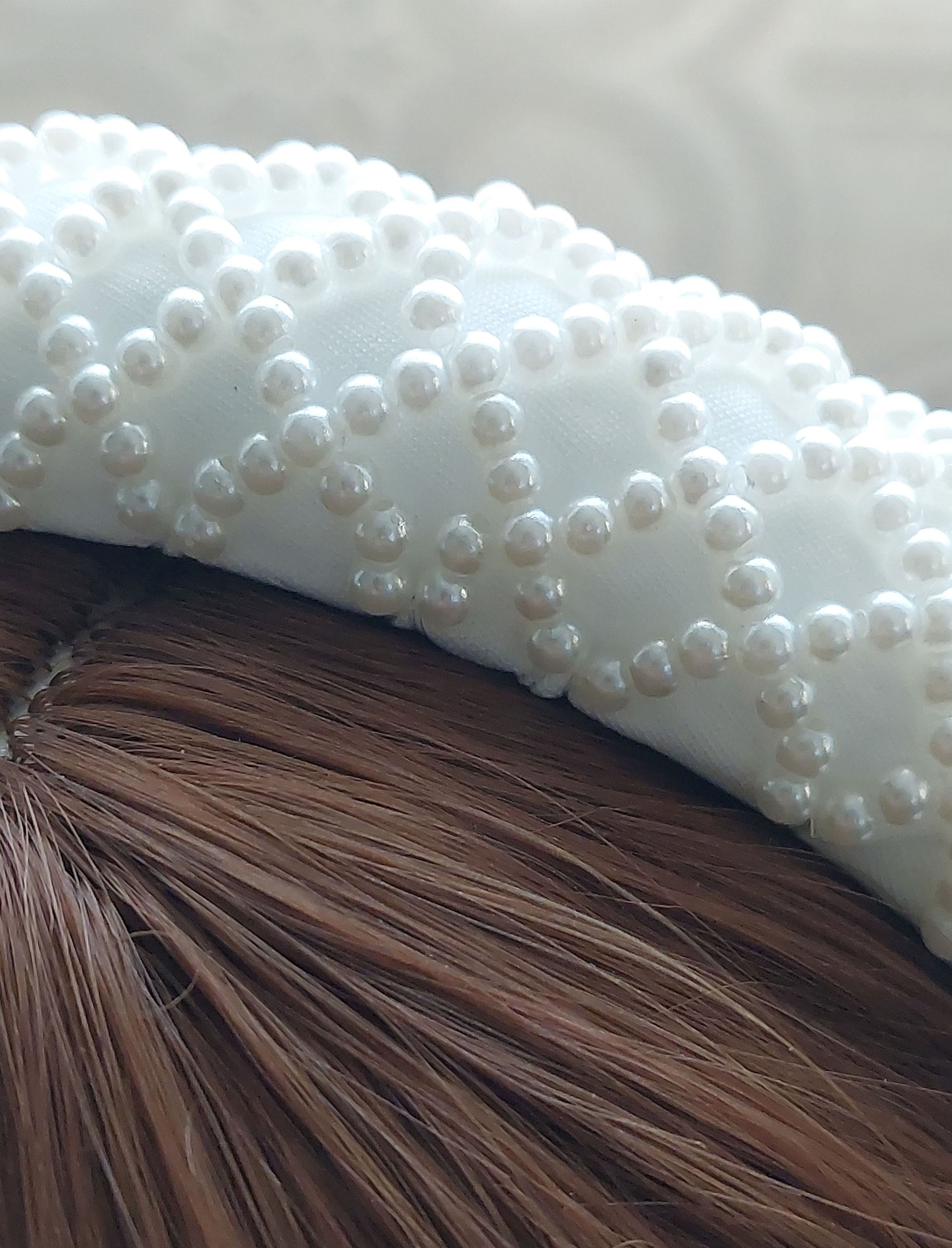 Pearl Grid Headband