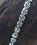 Slim Rhinestone Headband with Teardrop