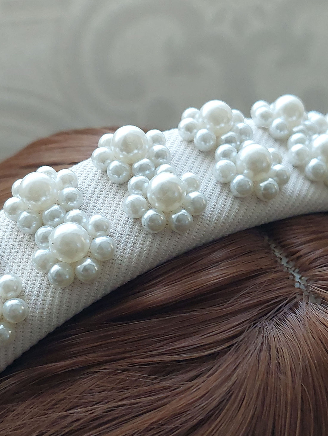 Cluster Pearl Headband