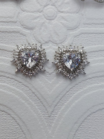 Heart Stud Earrings