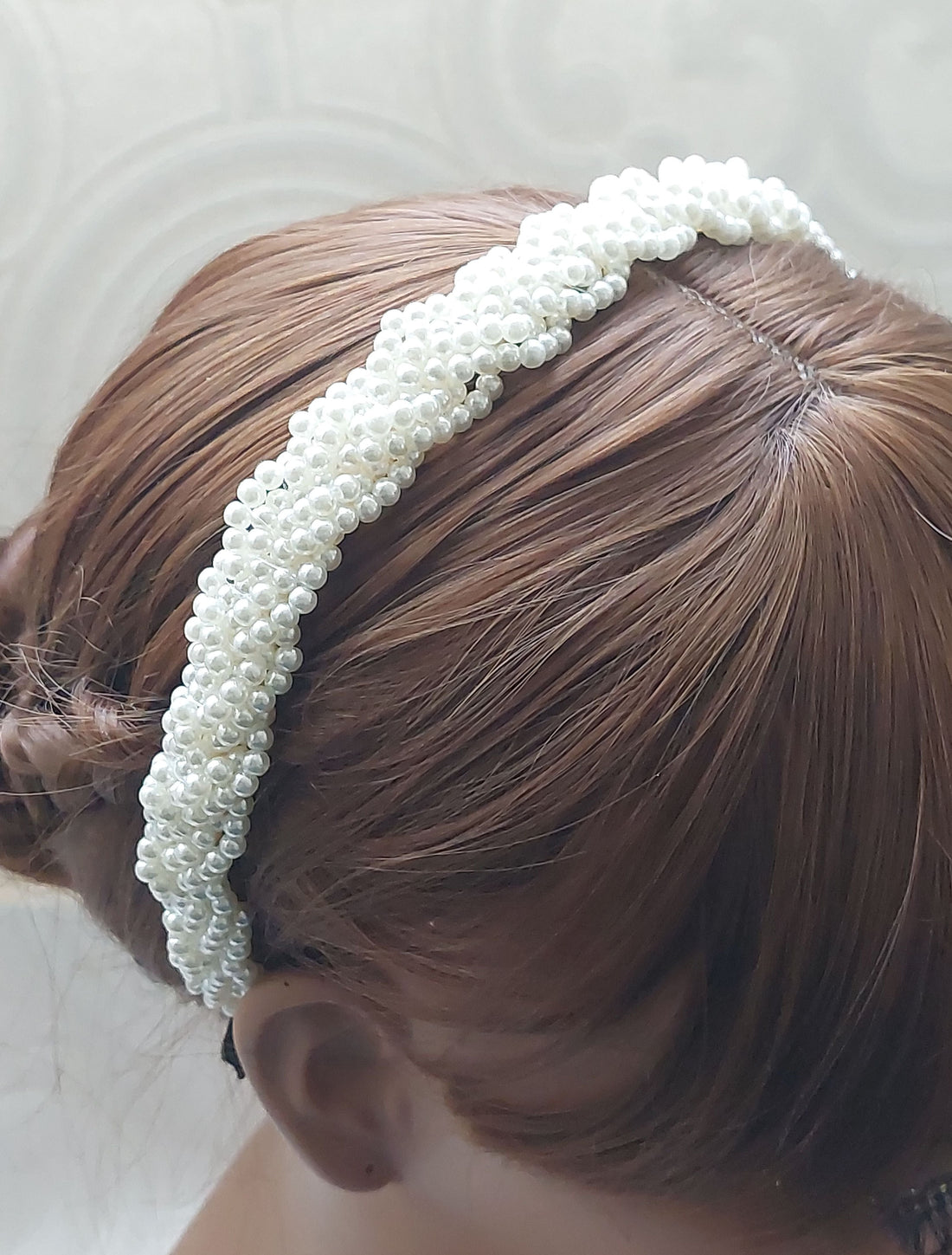 Plaited Pearl Headband