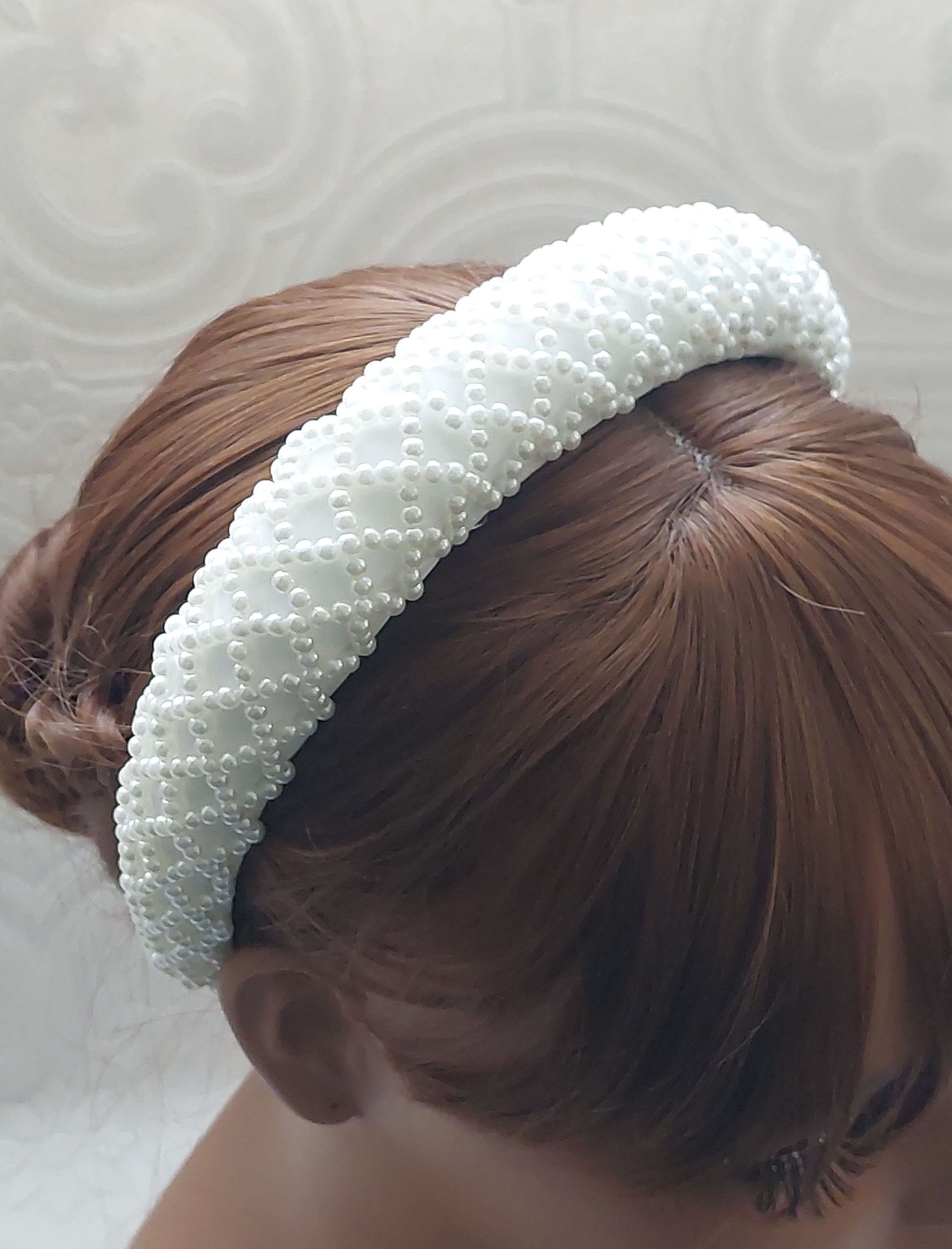 Pearl Grid Headband