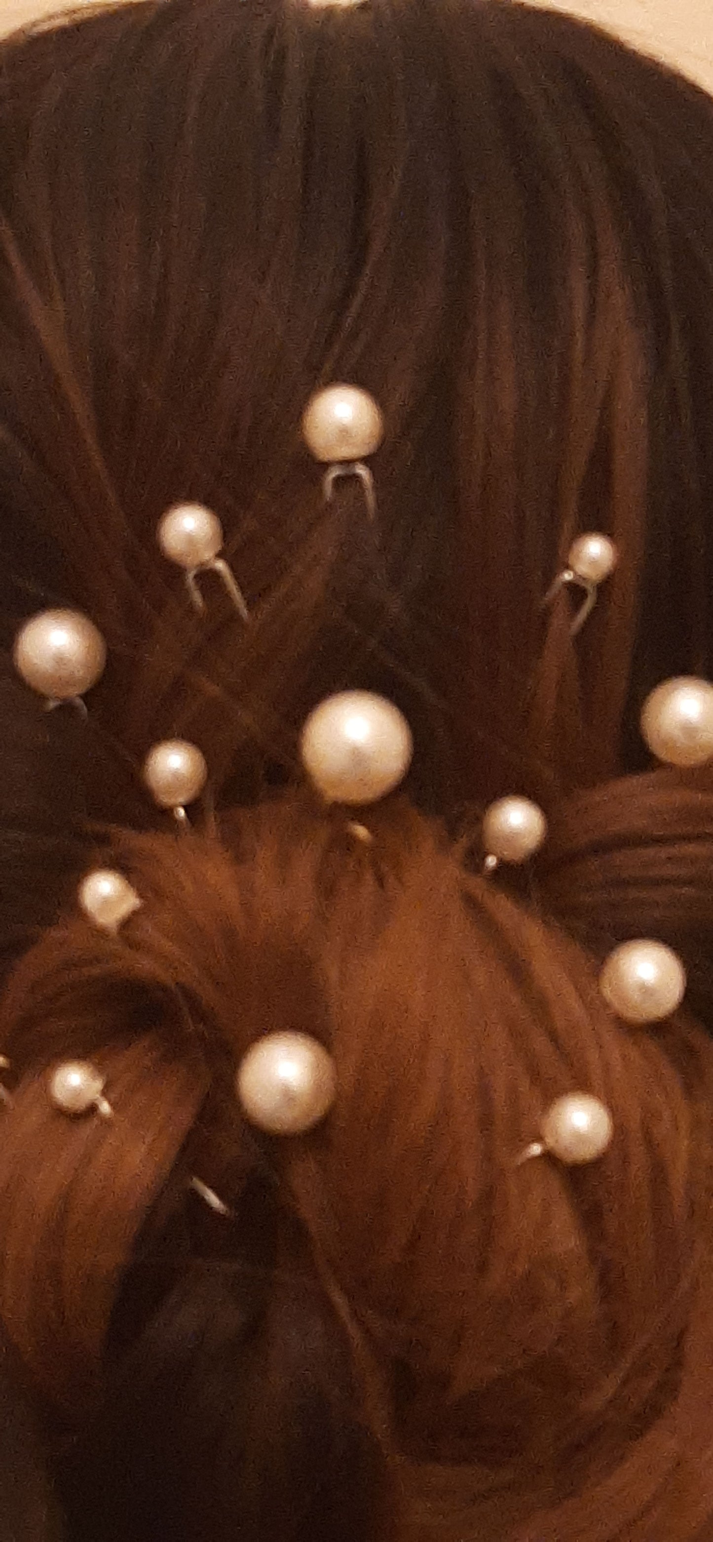 Gold Pearl Hairpins Set of 18