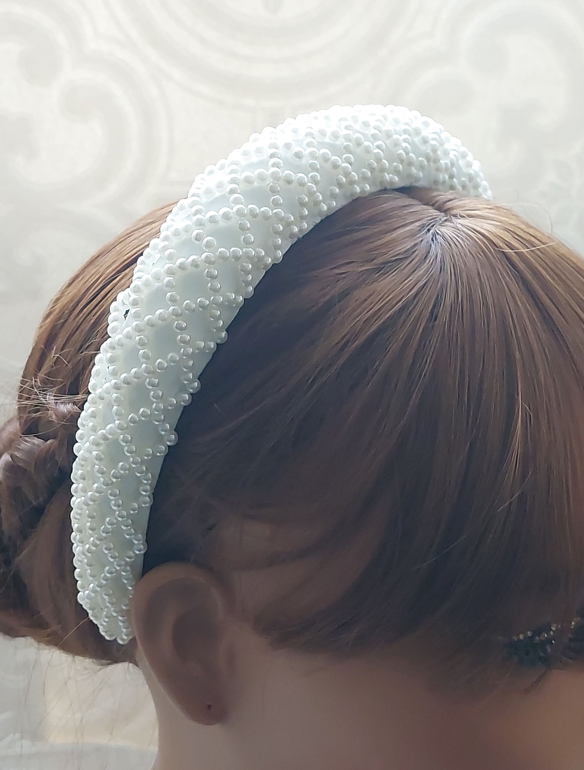 Pearl Grid Headband