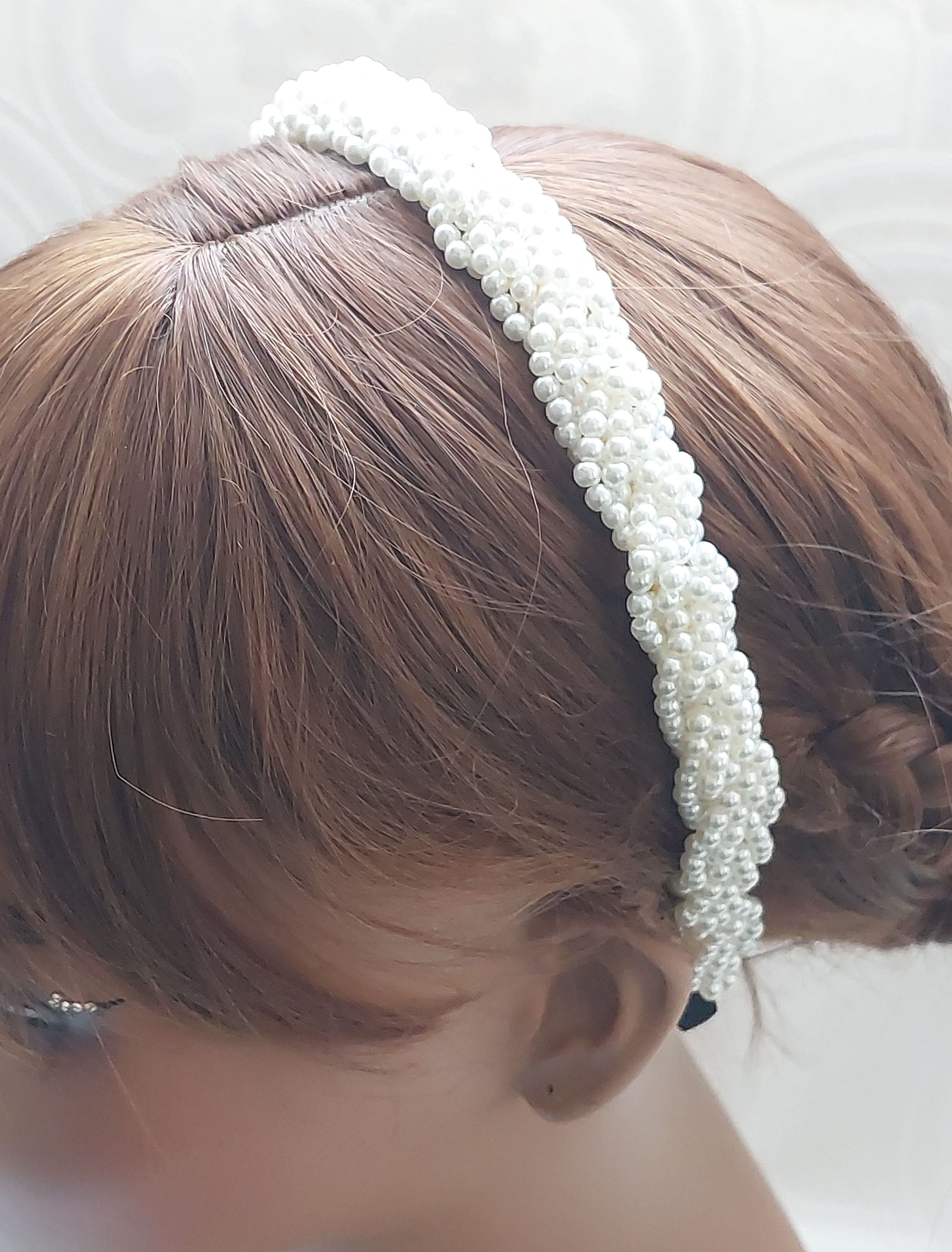 Plaited Pearl Headband
