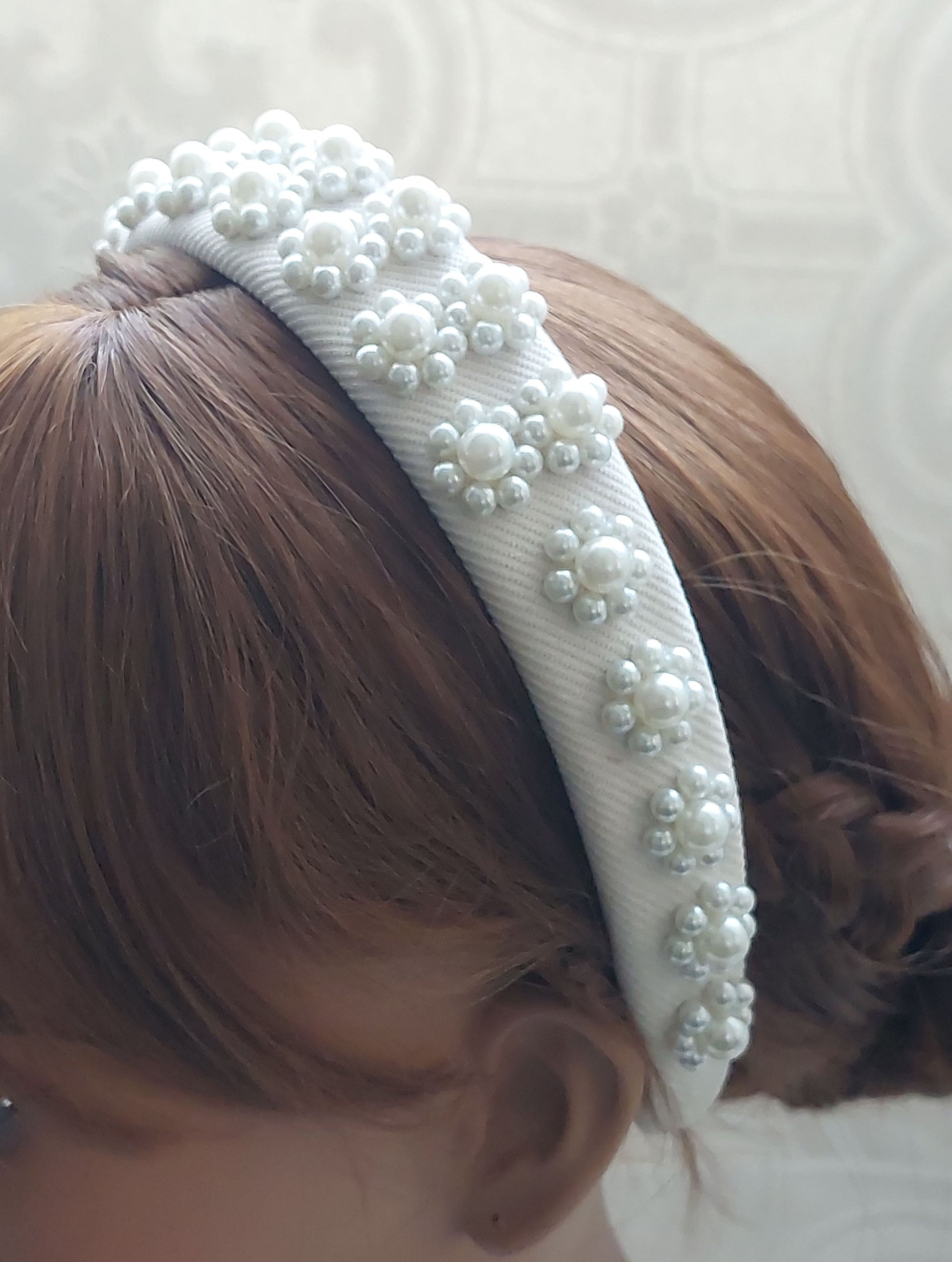 Cluster Pearl Headband