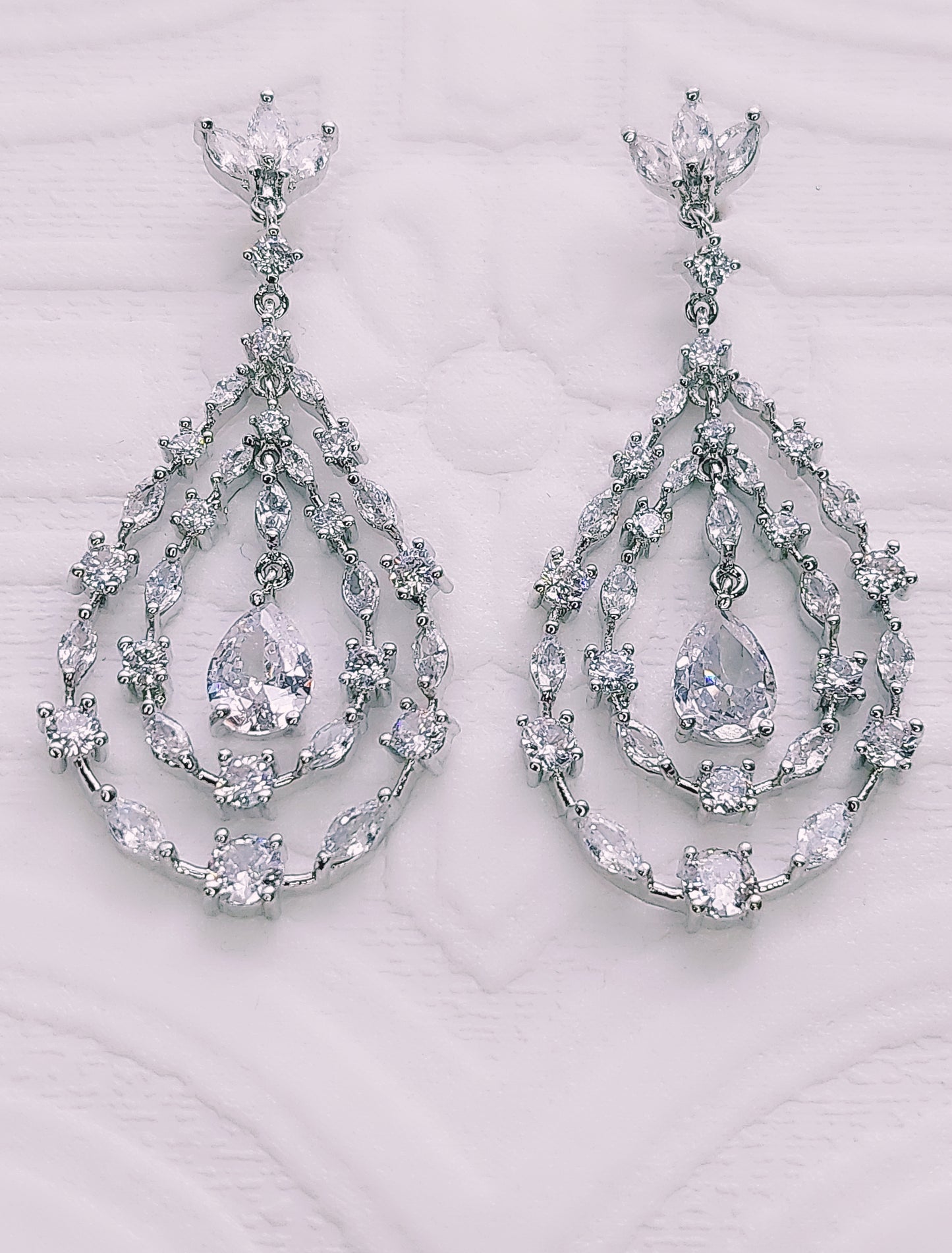 Double Teardrop Earrings