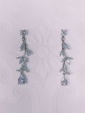 Timeless Long Vine Drop Earrings for the Modern Bride