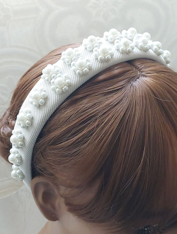 Cluster Pearl Headband