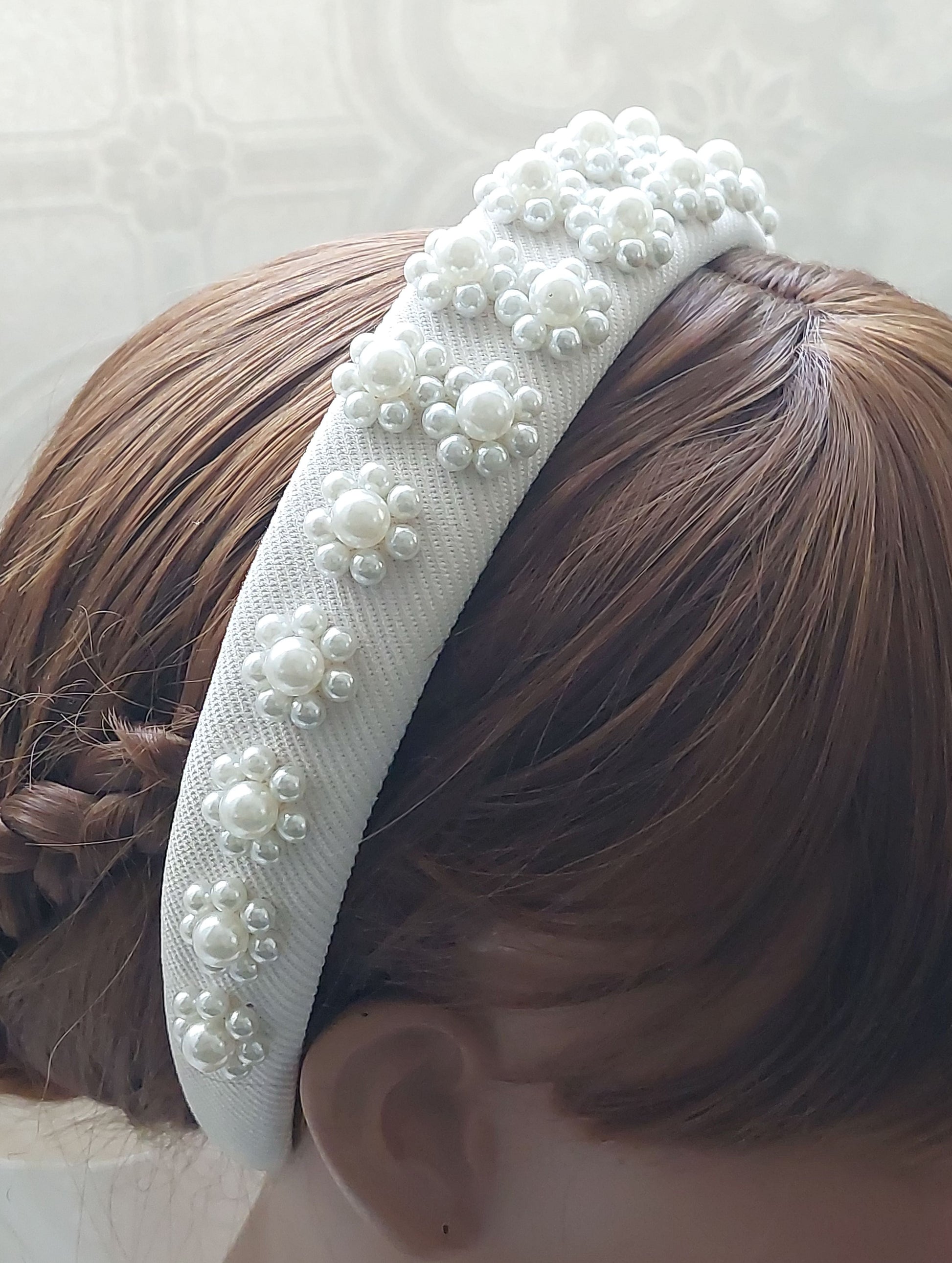 Cluster Pearl Headband