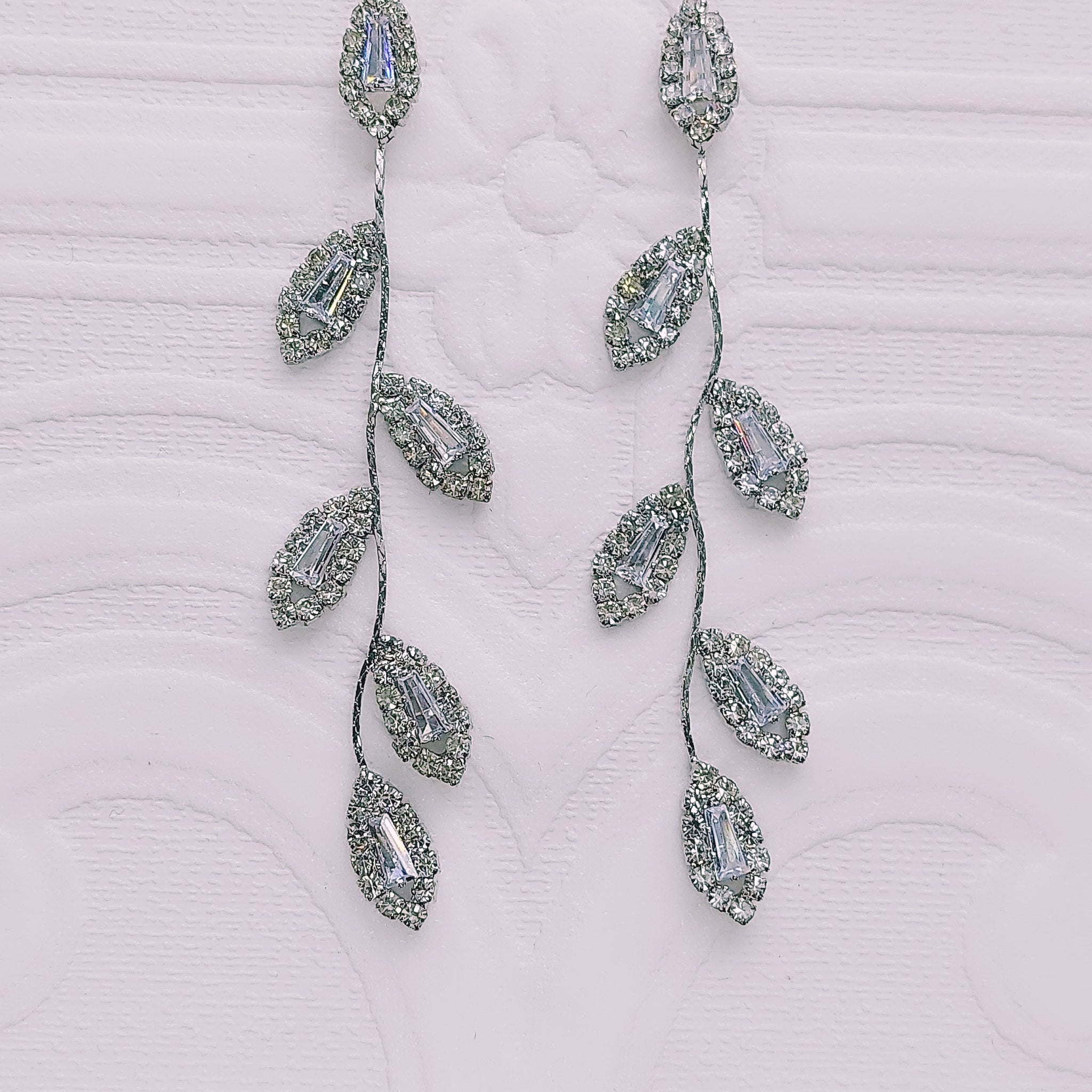 Timeless Silver Petal Drop Earrings for Stunning Weddings