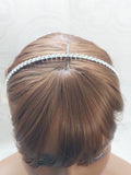 Slim Rhinestone Headband with Teardrop