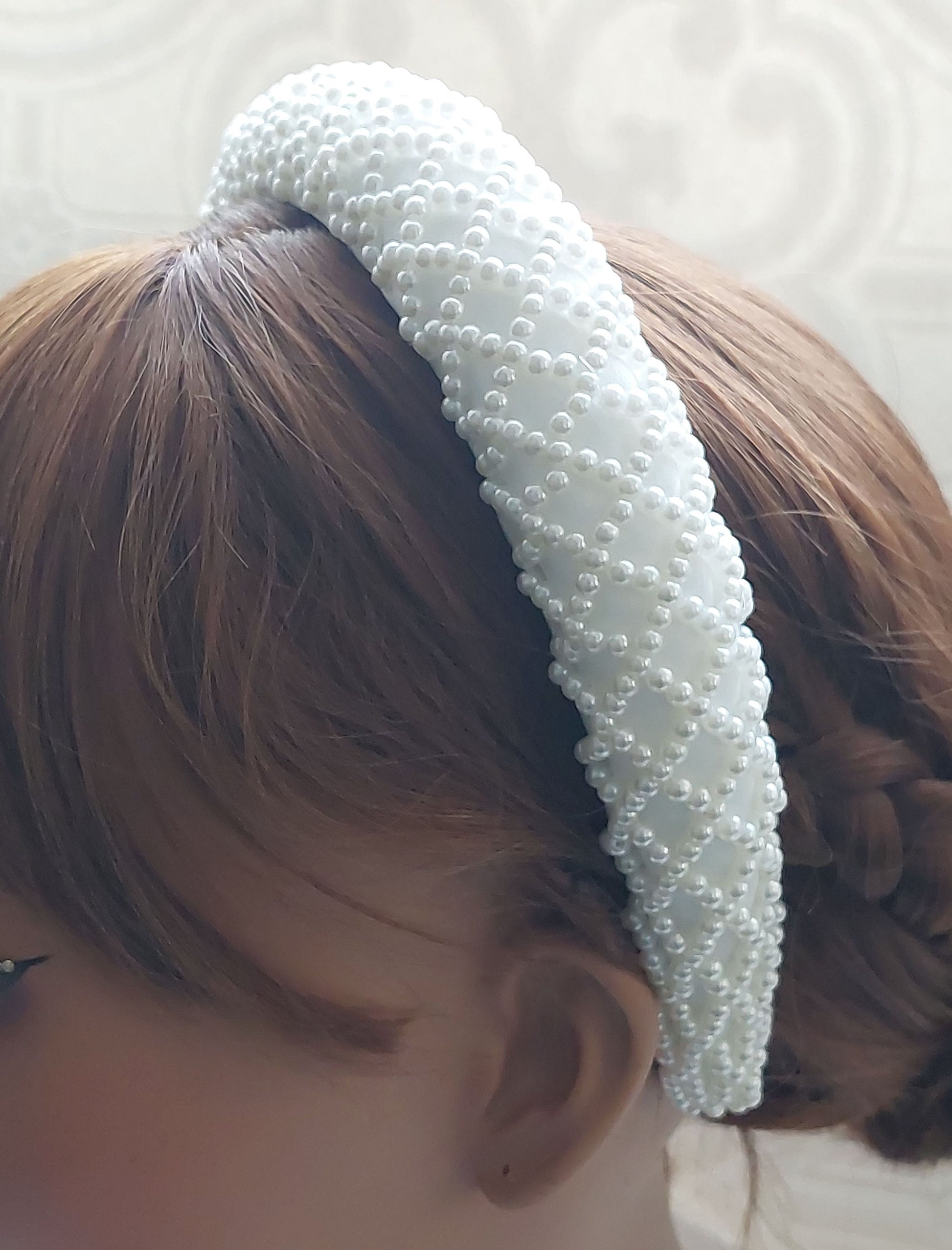 Pearl Grid Headband
