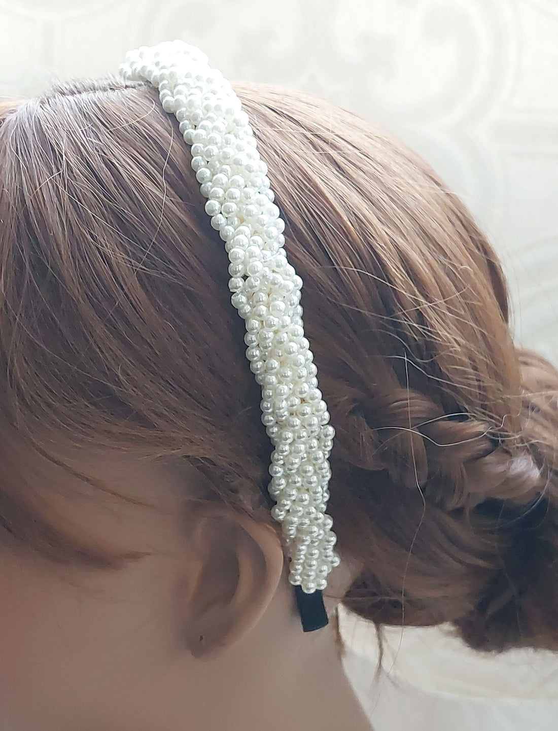 Plaited Pearl Headband