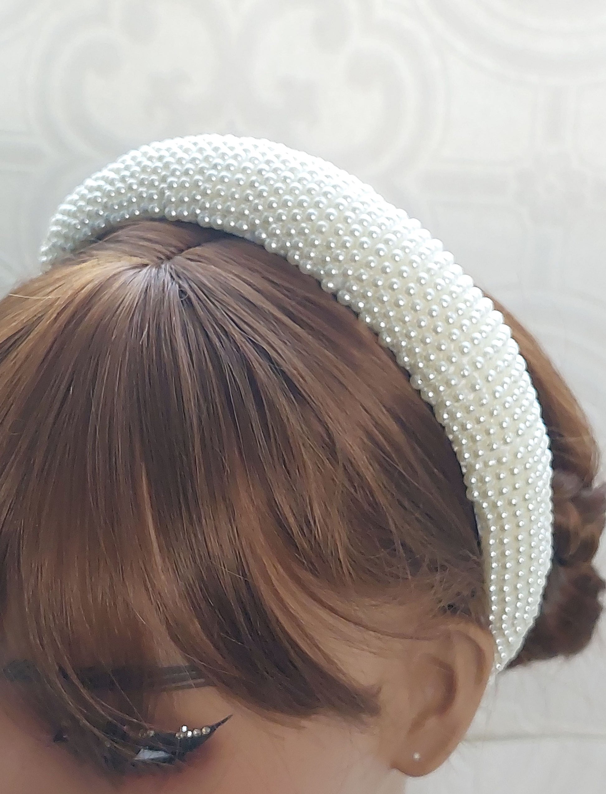 Multiple Rows Pearl Headband
