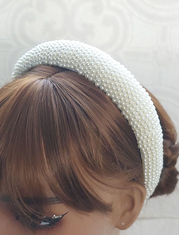 Multiple Rows Pearl Headband