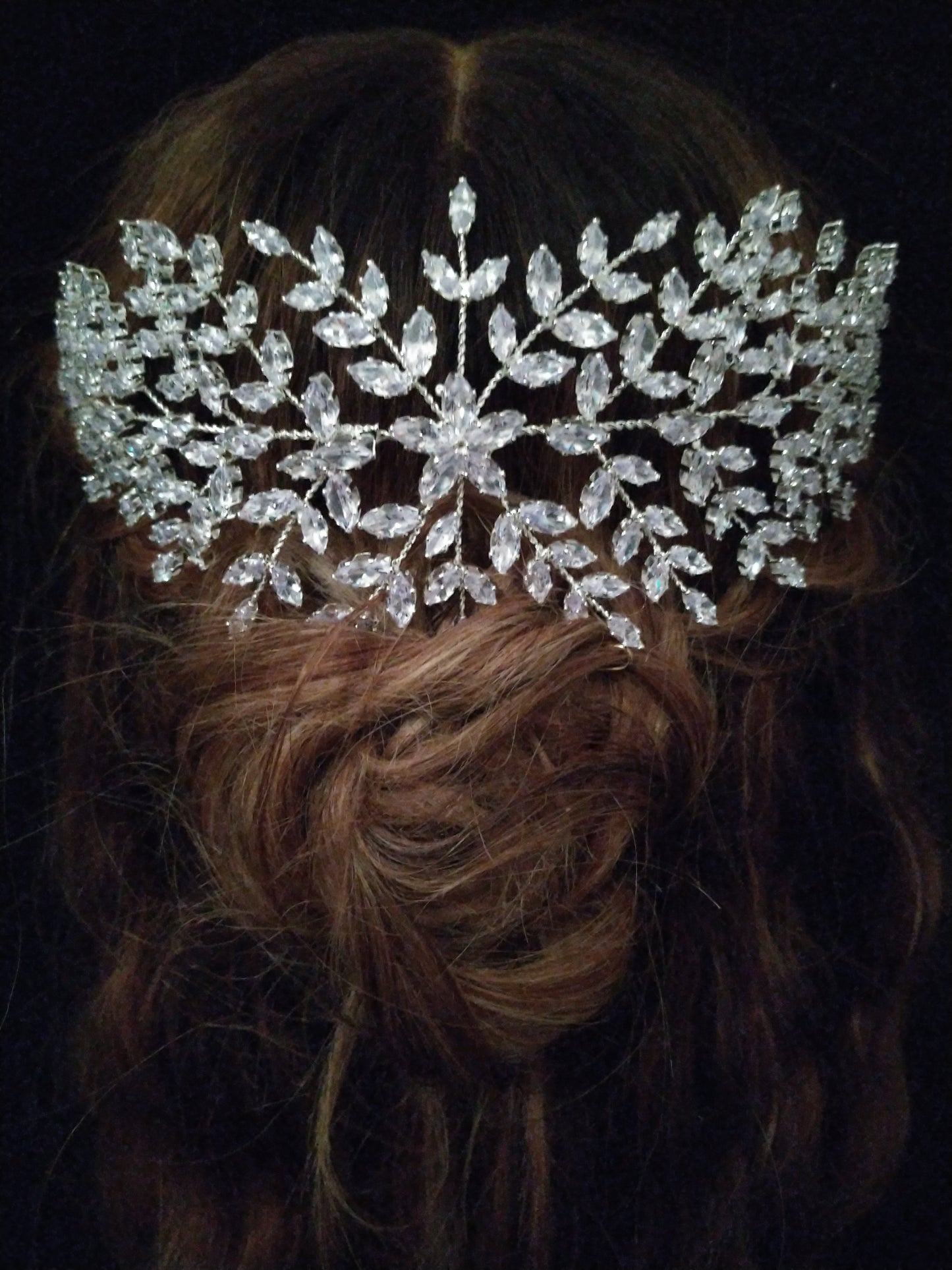 Cubic Zirconia Haircomb